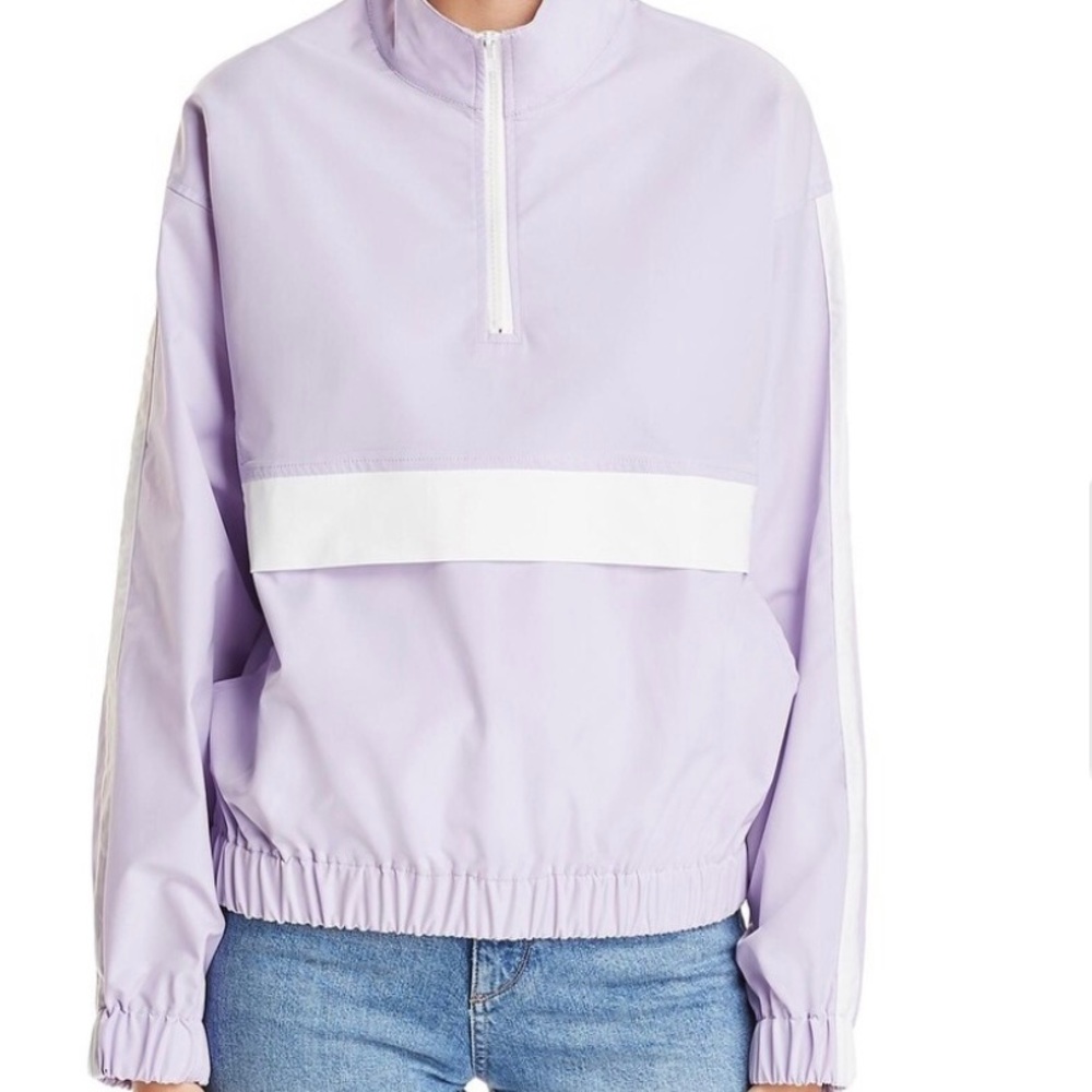 NWOT Nordstrom Track Jacket Windbreaker Lavender Sz Small